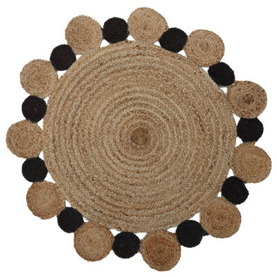 Orsina Bosie By Premier Demir Small Round Jute Rug - image 1