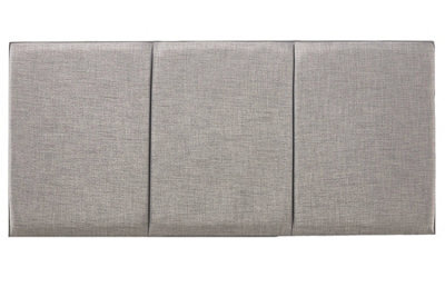 "Adore Designs Alton Turin Linen 6Ft Super King 20"" Headboard - Silver"