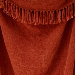 Appletree Chenille Gorgeously Soft Textured Terracotta Throw - thumbnail 5