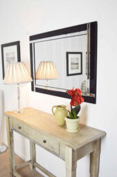 Mirroroutlet Aston Black Double Bevelled All Glass Mirror 70 X 100Cm - thumbnail 2