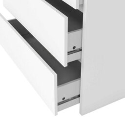 Wyld Haus Salzburg 3-Drawer White Wooden Chest - Scandinavian Compact Dresser - thumbnail 9