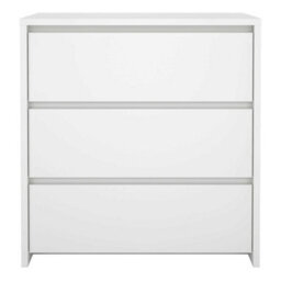 Wyld Haus Salzburg 3-Drawer White Wooden Chest - Scandinavian Compact Dresser - thumbnail 3