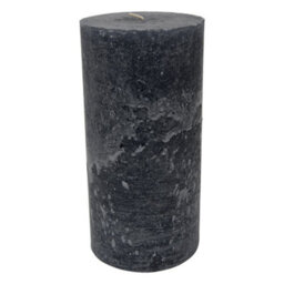 Buttercup Farm Libra Rustica Pillar Candle - Paraffin - L10 X W10 X H20 Cm - Dark Grey