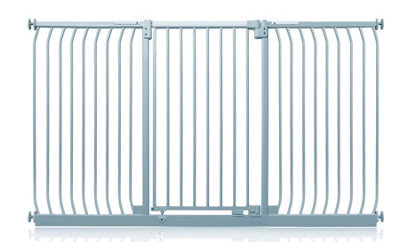 Safetots Extra Tall Elite Safety Gate, 197Cm - 206Cm, Matt Grey, Extra Tall 96.8Cm In Height, Pressure Fit Stair Gate - image 1
