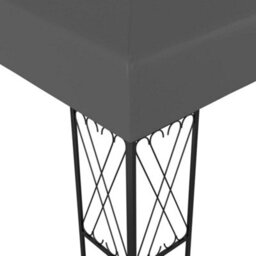 Walplus Gazebo Outdoor Beach Party Festival Camping Tent Canopy Wedding Marquee Awning3X4 M Anthracite Fabric - thumbnail 4