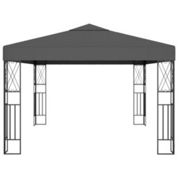 Walplus Gazebo Outdoor Beach Party Festival Camping Tent Canopy Wedding Marquee Awning3X4 M Anthracite Fabric - thumbnail 3