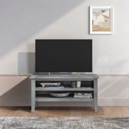 Elise Grey Acacia Wooden 90Cm Small Tv Unit By Roseland Furniture - thumbnail 2