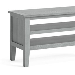 Elise Grey Acacia Wooden 90Cm Small Tv Unit By Roseland Furniture - thumbnail 3