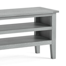 Elise Grey Acacia Wooden 90Cm Small Tv Unit By Roseland Furniture - thumbnail 4