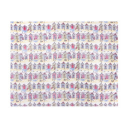 furn. Furn Beach Huts Fleece Printed Throw, Multicoloured, 130 X 150Cm - thumbnail 2