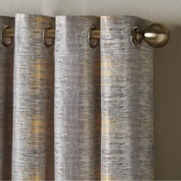 Luxury Living Flections Eyelet Ring Top Curtains Ochre/silver - thumbnail 2