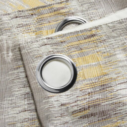 Luxury Living Flections Eyelet Ring Top Curtains Ochre/silver - thumbnail 3