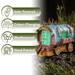 Marco Paul Solar Light Up Fairy House Outdoor Garden Solar Lights - thumbnail 4