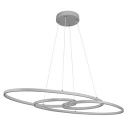 Luminosa Lighting Luminosa Spira Pendant Ceiling Light Silver Colored Matt 2X Led 2700-6500K - thumbnail 2