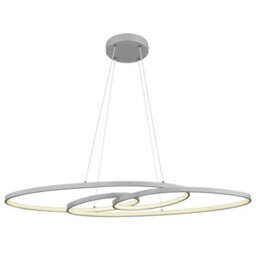 Luminosa Lighting Luminosa Spira Pendant Ceiling Light Silver Colored Matt 2X Led 2700-6500K - thumbnail 3