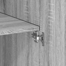 Berkfield Storage Cabinet Grey Sonoma 80X42.5X225 Cm Engineered Wood - thumbnail 9