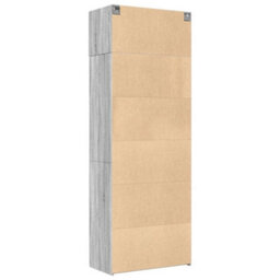 Berkfield Storage Cabinet Grey Sonoma 80X42.5X225 Cm Engineered Wood - thumbnail 8