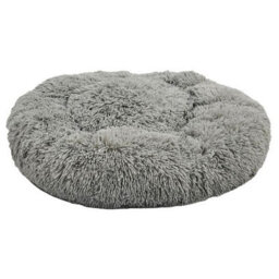 Huggle Pets Hugglepets Anti-Anxiety Small Grey Donut Dog Bed
