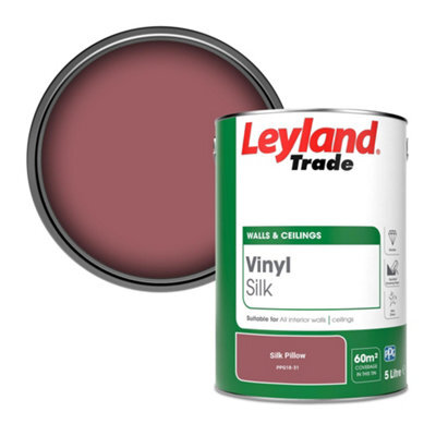 Leyland Trade Vinyl Silk Walls & Ceilings Emulsion Paint Silk Pillow (Ppg18-31) - 5L - image 1