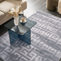 Wyld And Coco Grey Area Rug 140 X 200 Cm - Modern Geometric Pattern, Anti-Slip Backing, Underfloor Heating Compatible - thumbnail 2