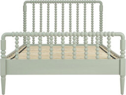 Statement Furniture Cromwell 3Ft Wooden Bed Frame With Bobbin Design Headboard And Foot End - Pale Olive