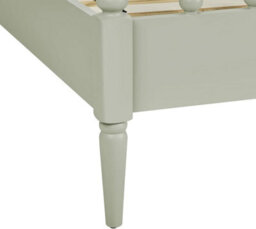 Statement Furniture Cromwell 3Ft Wooden Bed Frame With Bobbin Design Headboard And Foot End - Pale Olive - thumbnail 4