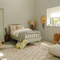 Statement Furniture Cromwell 3Ft Wooden Bed Frame With Bobbin Design Headboard And Foot End - Pale Olive - thumbnail 7