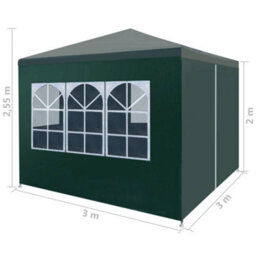 Walplus Party Tent Garden Gazebo Canopy 3X3 M Green - thumbnail 8