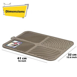 Cat Centre.Direct Cat Centre Medium Grey Cat Hooded Set: Litter Tray + Scoop + Tray Mat + Carbon Filter - thumbnail 4