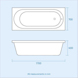 Nes Home Basin Vanity Unit & Close Coupled Wc Toilet With Straight Edge Bath Bathroom Suite - thumbnail 8