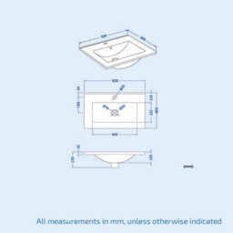 Nes Home Basin Vanity Unit & Close Coupled Wc Toilet With Straight Edge Bath Bathroom Suite - thumbnail 6