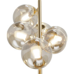 Luminosa Lighting Luminosa Maytoni Dallas Modern 6 Light Globe Pendant Ceiling Light Gold, Cognac Shade, G9 - thumbnail 4