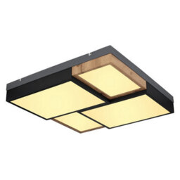 Luminosa Lighting Luminosa Gundi 60Cm Integrated Led Semi Flush Ceiling Light White Matt Led 3000K