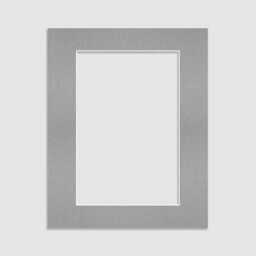 Ak Frames 50X70Cm Silver Picture Mounts To Fit 40X60Cm Aperture Size - Mount Board Only (No Frame Included)