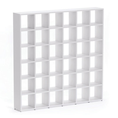 RB UK Boon 36 Cube Shelving Unit Eco-Friendly Bookcase Freestanding Heavy Duty Oak, Made In Austria (H)2180mm (W)2160mm (D)330mm