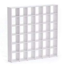 RB UK Boon 36 Cube Shelving Unit Eco-Friendly Bookcase Freestanding Heavy Duty Oak, Made In Austria (H)2180mm (W)2160mm (D)330mm