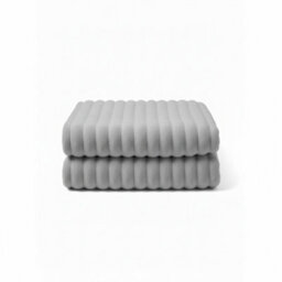 Luxury Big Cord Blanket Thick Ribbed Throw Ultimate Comfort Warmth Silver 150X200Cm - thumbnail 2