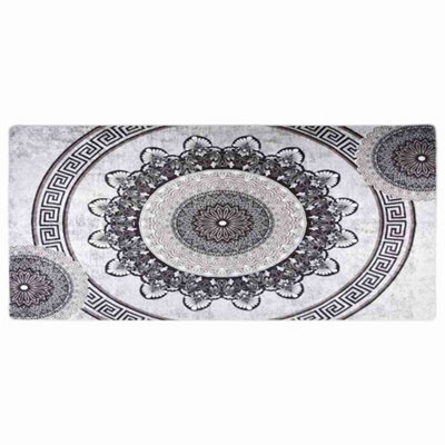 Berkfield Durable Rug Washable 80X300 Cm Multicolour Anti Slip - image 1