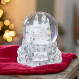 The Christmas Workshop 70799 Musical Snow Globe With White Townscape Design - thumbnail 6