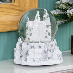 The Christmas Workshop 70799 Musical Snow Globe With White Townscape Design - thumbnail 7
