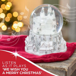 The Christmas Workshop 70799 Musical Snow Globe With White Townscape Design - thumbnail 9