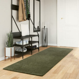 Walplus Rug Huarte Short Pile Soft And Washable Forest Green 80X250 Cm - thumbnail 1