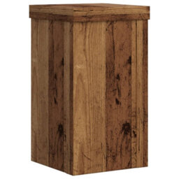 Walplus Plant Stands 2 Pcs Old Wood 10X10X18 Cm Engineered Wood - thumbnail 7