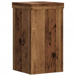 Walplus Plant Stands 2 Pcs Old Wood 10X10X18 Cm Engineered Wood - thumbnail 4