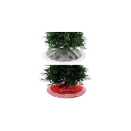 Christmas Tree Skirt - Merry Christmas (Red) - thumbnail 1