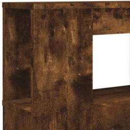 Berkfield Led Headboard Smoked Oak 140X18.5X103.5 Cm Engineered Wood - thumbnail 9