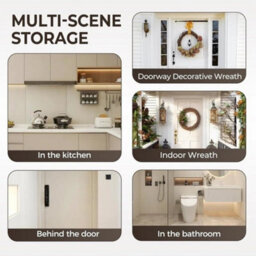 4Pcs Heavy-Duty Suction Cup Hooks For Christmas Door Wreath Hanging Ornament Shower - thumbnail 5