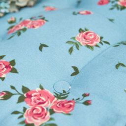 Dibor Set Of 2 Floral Blue Summer Outdoor Garden Chair Seat Pad Box Cushions - thumbnail 3