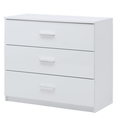 Arte Siena 27 Chest Of Drawers W93Cm X H81Cm X D42Cm - White Gloss, Streamlined Storage For Any Room - image 1