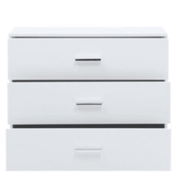 Arte Siena 27 Chest Of Drawers W93Cm X H81Cm X D42Cm - White Gloss, Streamlined Storage For Any Room - thumbnail 2